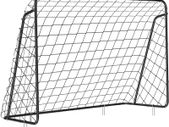 _Kids Football Goal Quick Assembly Garden Park Beach Iron Pipes PE Net