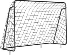 _Kids Football Goal Quick Assembly Garden Park Beach Iron Pipes PE Net