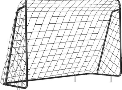 _Kids Football Goal Quick Assembly Garden Park Beach Iron Pipes PE Net