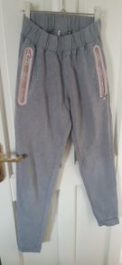 Xs Light Grey Diesel Tracksuit bottoms With Cuff