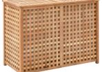 Laundry Bin 87.5x46x67 cm Solid Walnut Wood