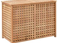 main image for ad Laundry Bin 87.5x46x67 cm Solid Walnut Wood