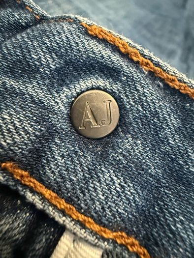 Armani Jeans Blue Denim Straight Fit Size 34