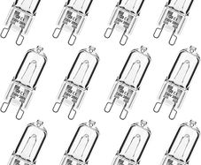 G9 Halogen Bulbs, G9 28W Light Bulbs,Dimmable 230V 2700K Warm White G9 Bulb for Table Lamps, Cabinet Light, Oven, Replacement Capsule Bulbs for Lamps, 12 Pack DIFFERENT WATTAGE AVAILABLE (FREE POSTAGE)
