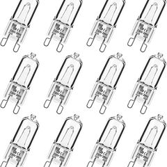 G9 Halogen Bulbs, G9 28W Light Bulbs,Dimmable 230V 2700K Warm White G9 Bulb for Table Lamps, Cabinet Light, Oven, Replacement Capsule Bulbs for Lamps, 12 Pack DIFFERENT WATTAGE AVAILABLE (FREE POSTAGE)