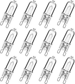 G9 Halogen Bulbs, G9 28W Light Bulbs,Dimmable 230V 2700K Warm White G9 Bulb for Table Lamps, Cabinet Light, Oven, Replacement Capsule Bulbs for Lamps, 12 Pack DIFFERENT WATTAGE AVAILABLE (FREE POSTAGE)