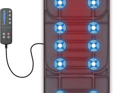 Full Body Massage Mat with Heat, Massage Pad with 5 Massage Modes & 3 Vibration Levels, Back Massagers for Back Pain Relief, Massage Mattress with Auto Shut Off, Gifts for Women