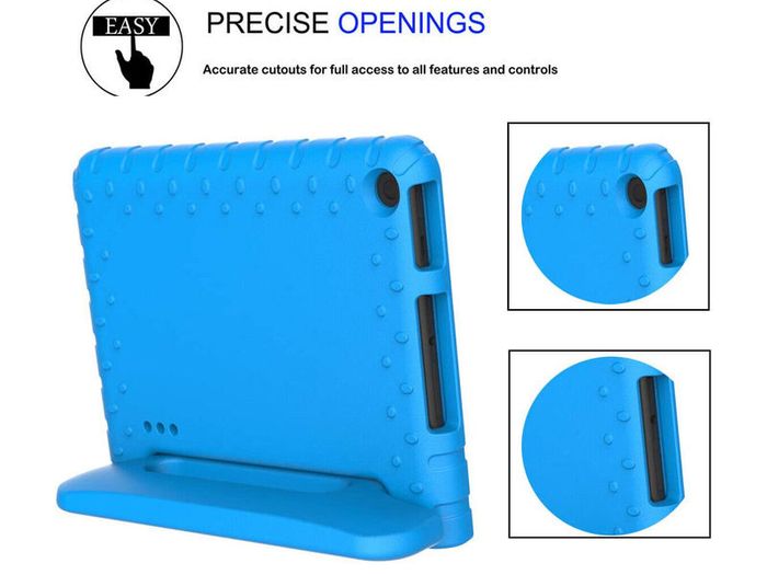 For Amazon Fire 7 2019 Case Kids Shockproof Tablet Smart Cover Handle EVA New Blue - FHT07ATK1