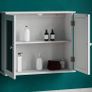Double Door Mirrored Bathroom Cabinet Storage Cupboard Wall Mounted, White (FREE POSTAGE) Image 8