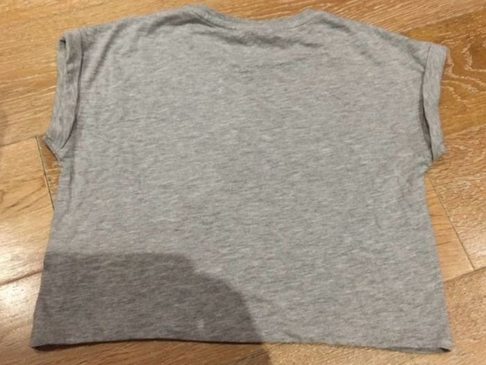 Girls Grey changeable Emoji T-shirt Age 11-12