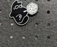 Cute cat enamel pin