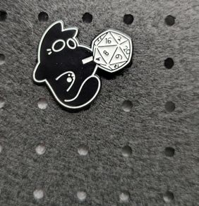 Cute cat enamel pin