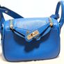 handbag Genuine Leather Handbag Blue  Lindy Style Dupe  Like New! Image 2