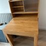 Extendable Dining Table, Natural, Rustic Style With Sideboard Image 4