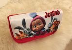 Masha and the bear Personalized Pencil Case Make up bag School Birthday Gift Boys Girls with your own name on it! / back to school stationery