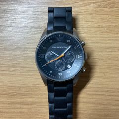 Emporio Armani Black Chronograph Watch - Used - Working