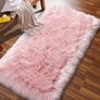 Sheepskin Rug,Fluffy Rug, Fluffy Area Small Rugs Shaggy Rugs for Bedroom Rug Fluffy Sofa Floor Carpet Home Decoration Gray Rugs Image 2
