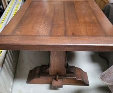 Large Solid Wooden Table and 8 chairs