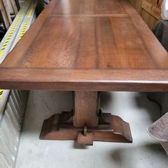 Large Solid Wooden Table and 8 chairs