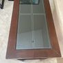 Lovely Glass Topped Console Hall Table - Occasional Table - Can Deliver Image 2