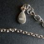 Solid 925 sterling silver four leaf clover bracelet Image 2