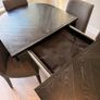 EZ living Monroe extending dining table and chairs - black ash / gray Image 3