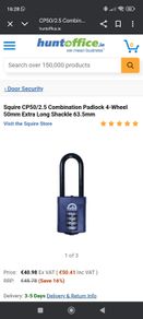 Squire combination padlock CP50