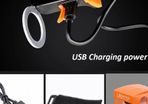 LED lighting  5 mode styles bike light