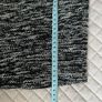 Marble Black & White Tweed Asymmetric Button Midi Skirt - Size EU 38 Image 6