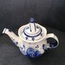 Gzhel Hand Painted Porcelain  Decorative Teapot Image 7