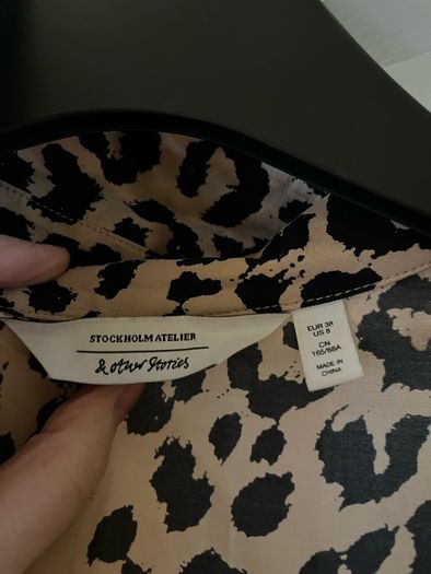 & Other Stories Leopard Mini Dress
