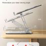 Ergonomic Laptop Stand for Desk, Dual-Bar Support & Height Adjustable Laptop Riser Holder, Ventilated Portable & Foldable Computer Stand, Compatible with MacBook Air Pro Image 4