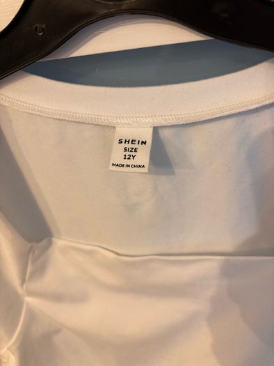 White tank top - SHEIN age 12yrs