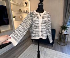 Brand New Ladies Cream & Black Cardigan from Primark. Size X Large UK 16 / EU 44