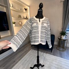 Brand New Ladies Cream & Black Cardigan from Primark. Size X Large UK 16 / EU 44