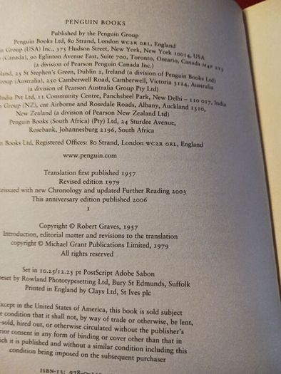 Suetonius / The Twelve Caesars / Penguin Anniversary Edition/ 2006