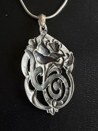 silver necklace