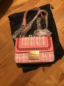 carvela handbag ladies pink small brand new