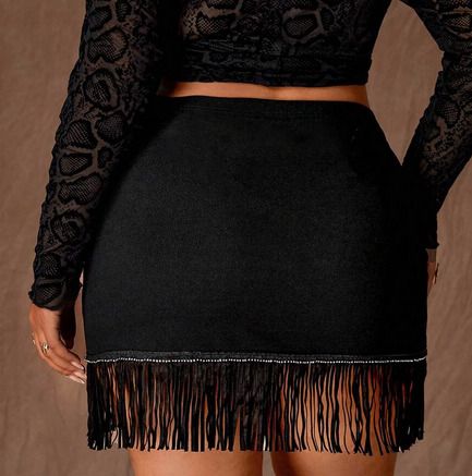 Fabulous Skirt with Sparkly Tassels size 20
