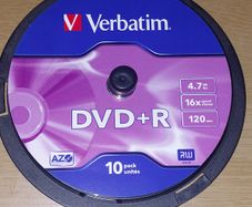 Verbatim DVD+R 16x  Spindle Pack of 7