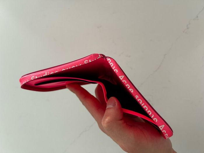 Acne Kei Leather Zip-Around Wallet