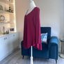 Ladies Long Sleeved Raspberry Pink Top from Basic Mat. Size UK 20-22 / EU 48-50 Image 9