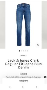Mens jeans Jack Jones Clark regular