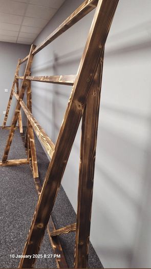 Shop fittings chandler stand with electrical wiring + rug stands