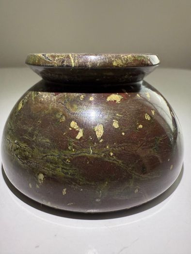 Antique Miniature Turned Cornish Serpentine (Stone Salt or Pin Dish)