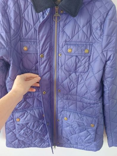 BARBOUR purple quilted jacket