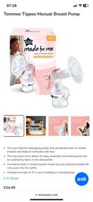 Tommee tippee manual breast pump