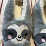 Cute Fluffy Cozy Sloth Slippers Size S! Image 2