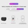 WiFi Security Camera for Home IP Mini Smart Indoor IP Surveillance with APP Remote Monitoring Portable Design Image 2