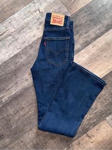Levis 726 Flare jeans Size W24/L 30/ UK 6 High Rise in a gorgeous dark blue wash